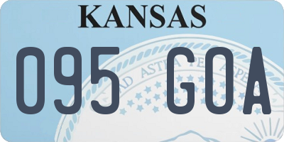 KS license plate 095GOA