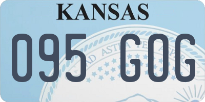 KS license plate 095GOG