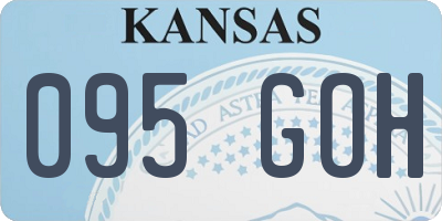 KS license plate 095GOH