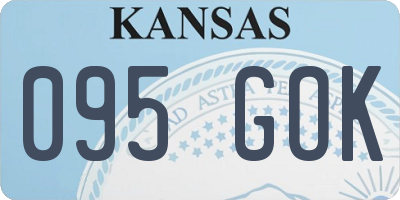 KS license plate 095GOK