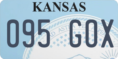 KS license plate 095GOX