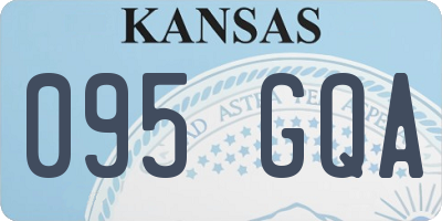 KS license plate 095GQA