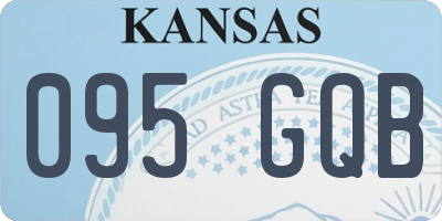 KS license plate 095GQB