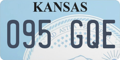 KS license plate 095GQE