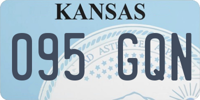 KS license plate 095GQN