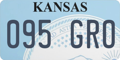 KS license plate 095GRO