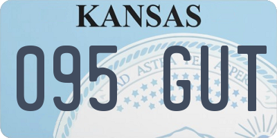 KS license plate 095GUT