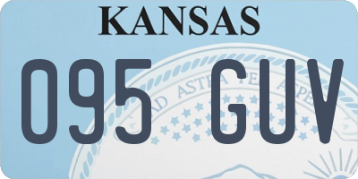KS license plate 095GUV