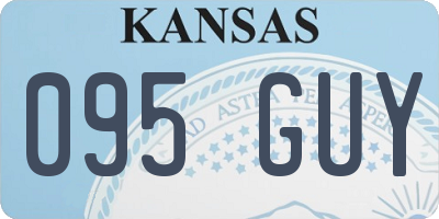 KS license plate 095GUY