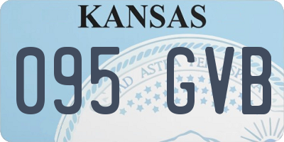 KS license plate 095GVB