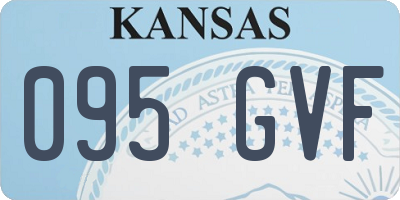 KS license plate 095GVF