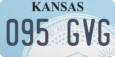 KS license plate 095GVG