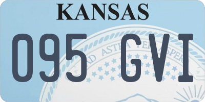 KS license plate 095GVI