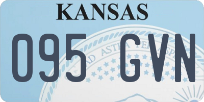 KS license plate 095GVN