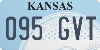 KS license plate 095GVT