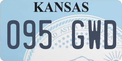 KS license plate 095GWD