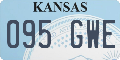 KS license plate 095GWE