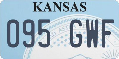 KS license plate 095GWF