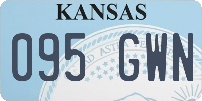 KS license plate 095GWN