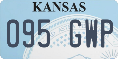 KS license plate 095GWP