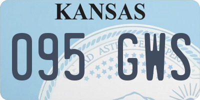 KS license plate 095GWS