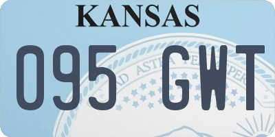 KS license plate 095GWT