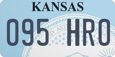 KS license plate 095HRO