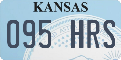 KS license plate 095HRS