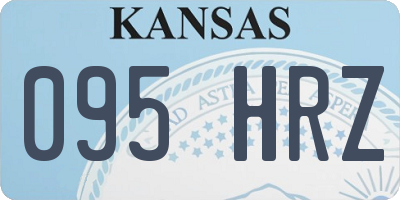 KS license plate 095HRZ