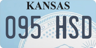 KS license plate 095HSD