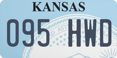 KS license plate 095HWD