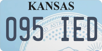 KS license plate 095IED