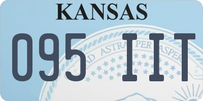 KS license plate 095IIT