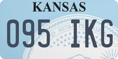 KS license plate 095IKG