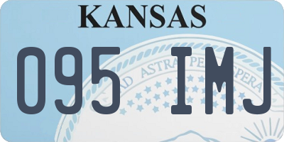KS license plate 095IMJ