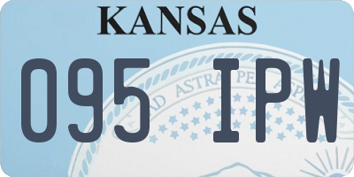 KS license plate 095IPW