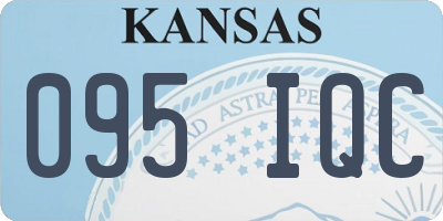 KS license plate 095IQC
