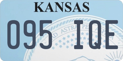 KS license plate 095IQE