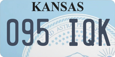 KS license plate 095IQK