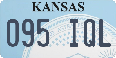 KS license plate 095IQL