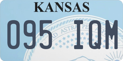 KS license plate 095IQM