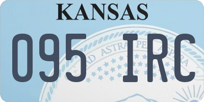 KS license plate 095IRC