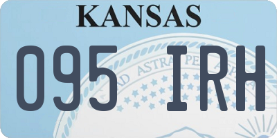 KS license plate 095IRH