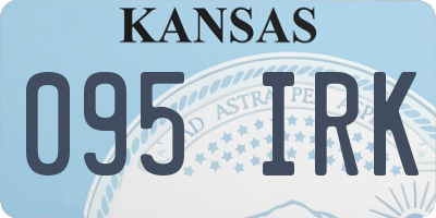 KS license plate 095IRK