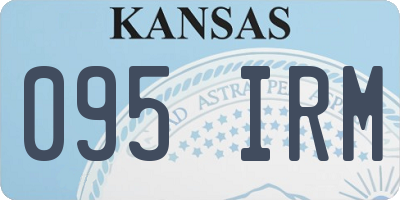 KS license plate 095IRM