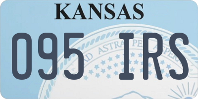 KS license plate 095IRS