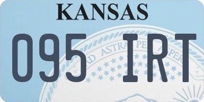 KS license plate 095IRT