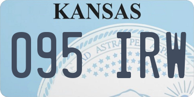 KS license plate 095IRW