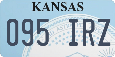 KS license plate 095IRZ