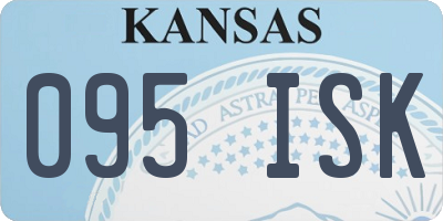KS license plate 095ISK